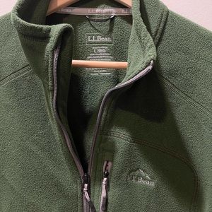 LL Bean Large mid weight fleece jacket
